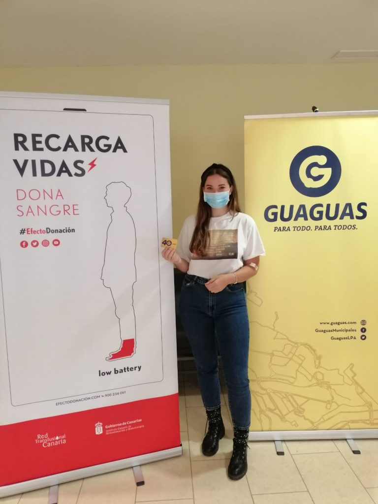 El ICHH y Guaguas Municipales promocionan la donación de sangre con la entrega de un bono al donar en el Auditorio Alfredo Kraus y en Infecar