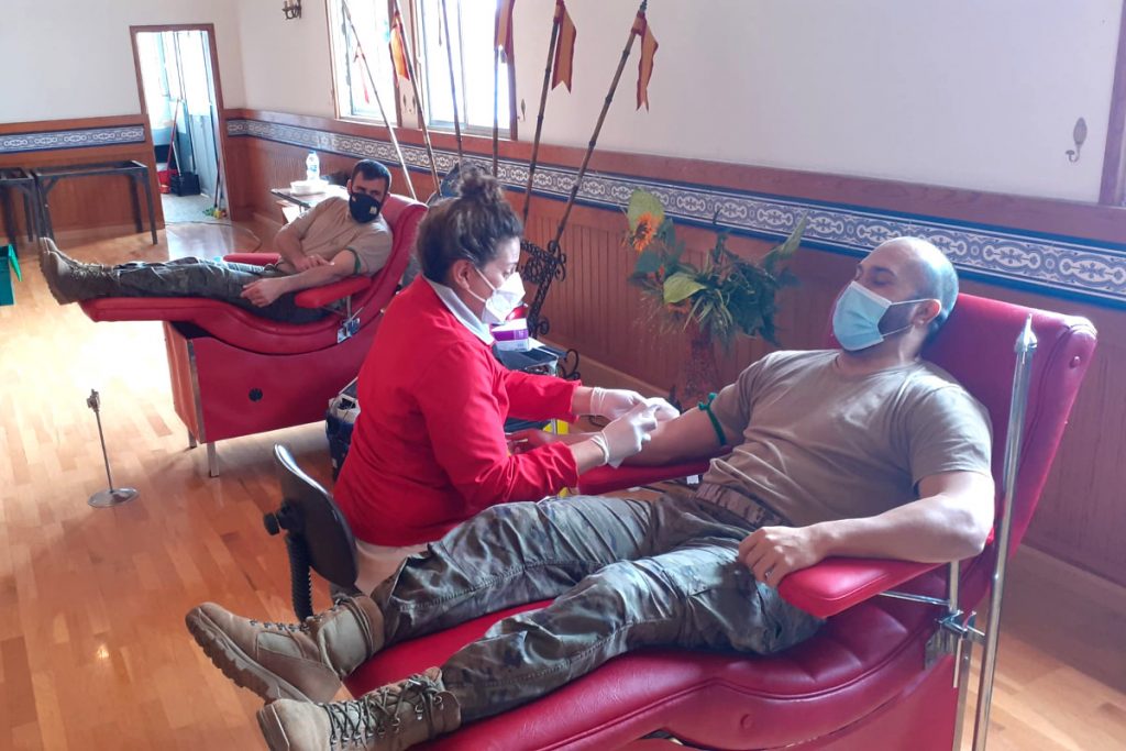 El ICHH y el Ejército de Tierra colaboran en una campaña de donación de sangre en las bases de Tenerife