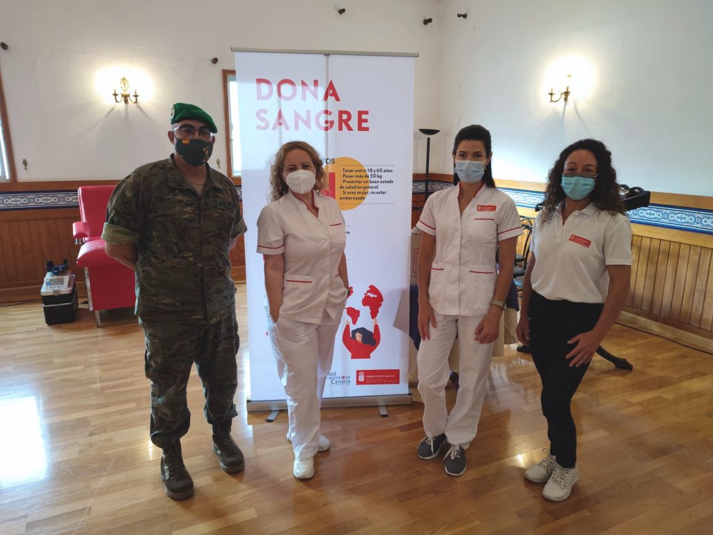 El ICHH promociona la donación de sangre en los acuartelamientos del Ejército de Tierra en Tenerife