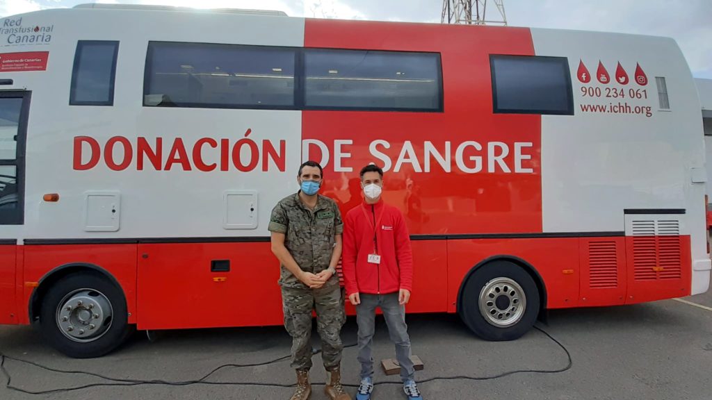 El ICHH finaliza su campaña de donación de sangre en la base militar de Puerto del Rosario