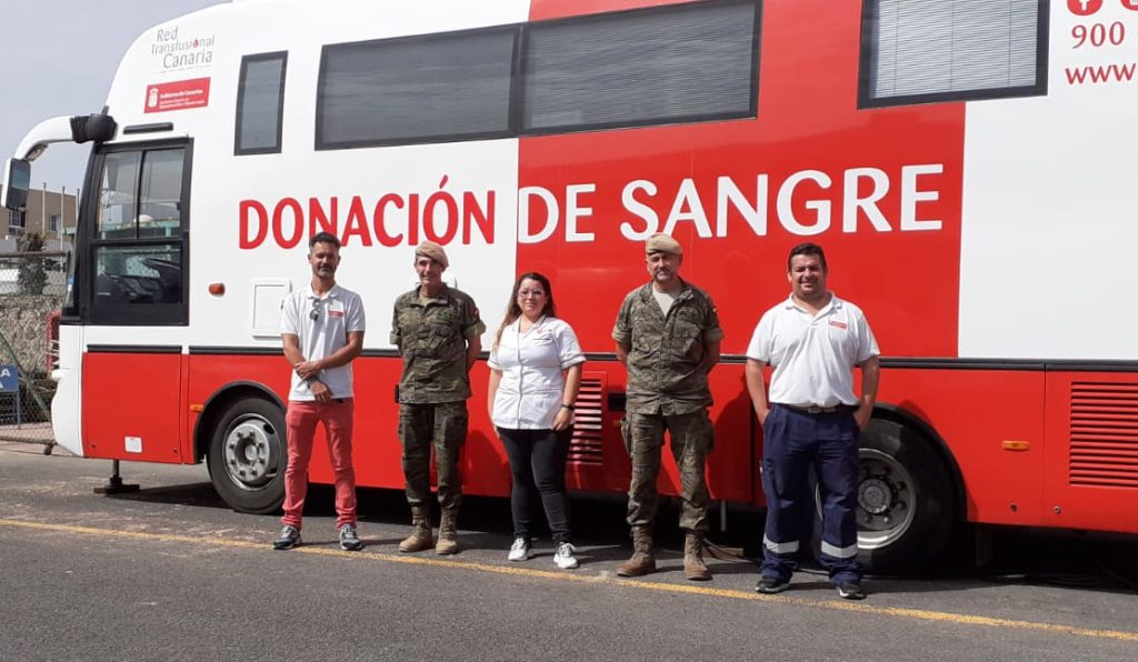 El ICHH promociona la donación de sangre entre el personal del Acuartelamiento de Puerto del Rosario