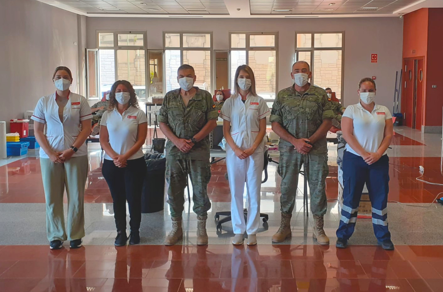 El ICHH celebró una campaña de donación de sangre en la Base General Alemán Ramírez