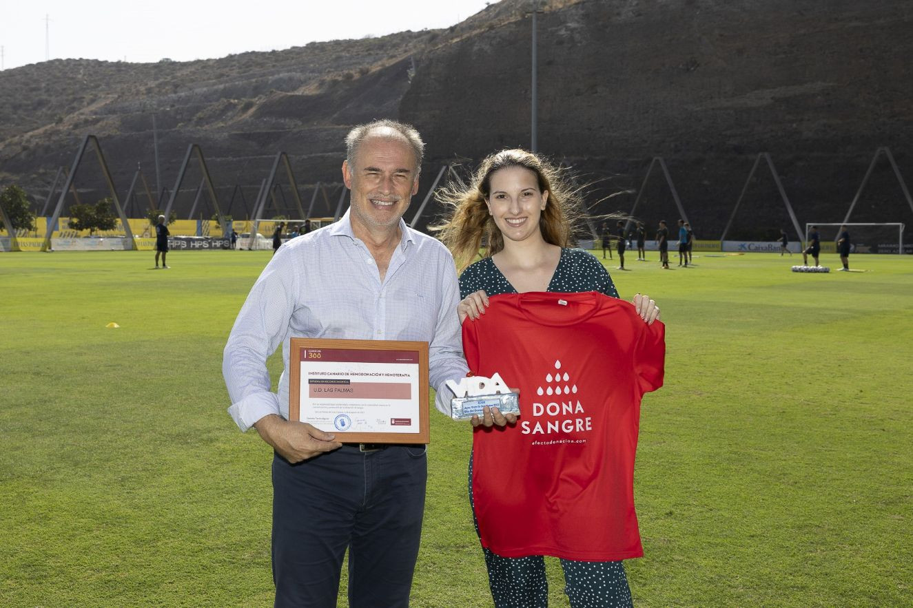 El ICHH y la Unión Deportiva Las Palmas se unen para promocionar la donación de sangre