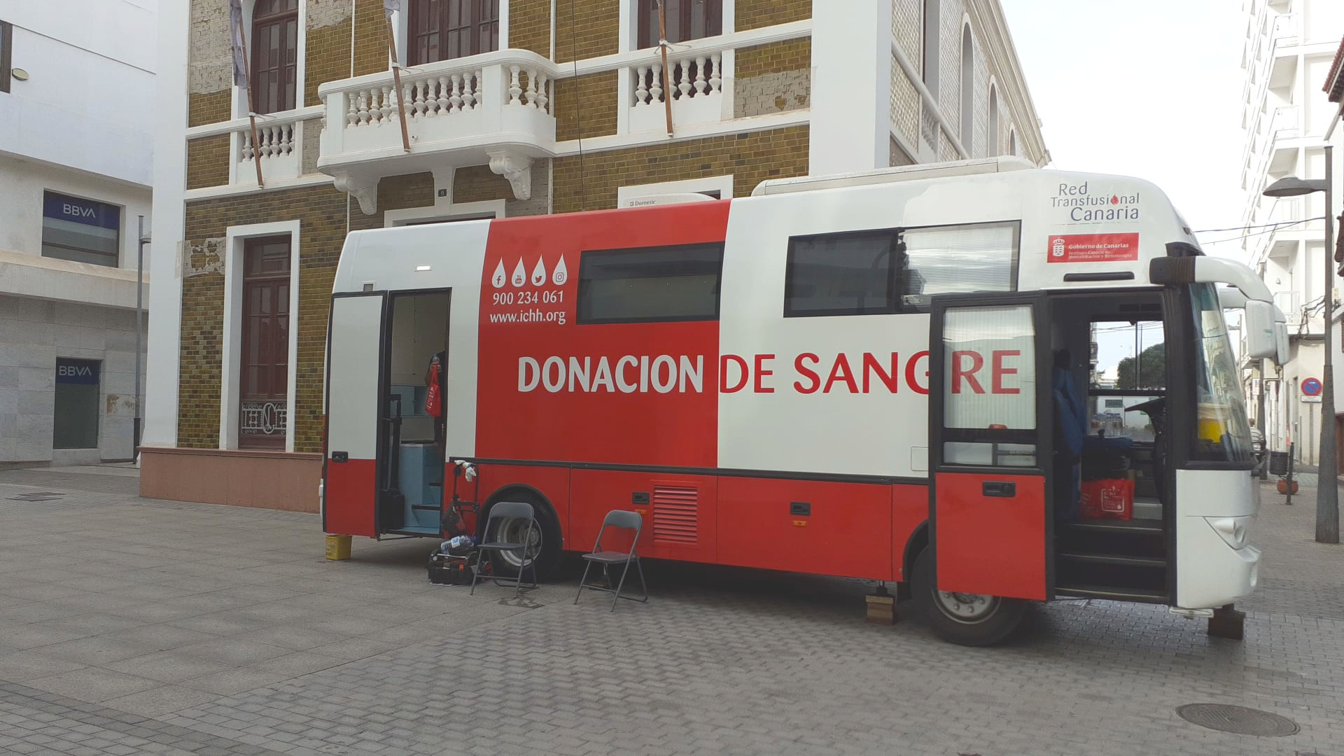 El ICHH traslada su equipo de donación hasta Arrecife