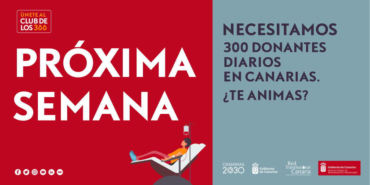 ¿Dónde puedo donar sangre la próxima semana en Canarias?