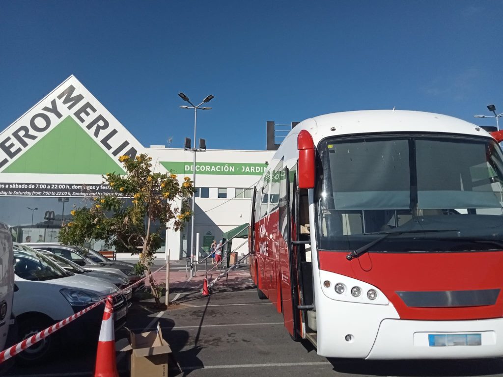 Unidad móvil de donación en Adeje