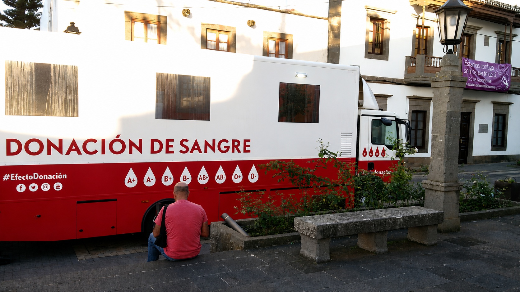 Unidad móvil de donación de sangre en Moya