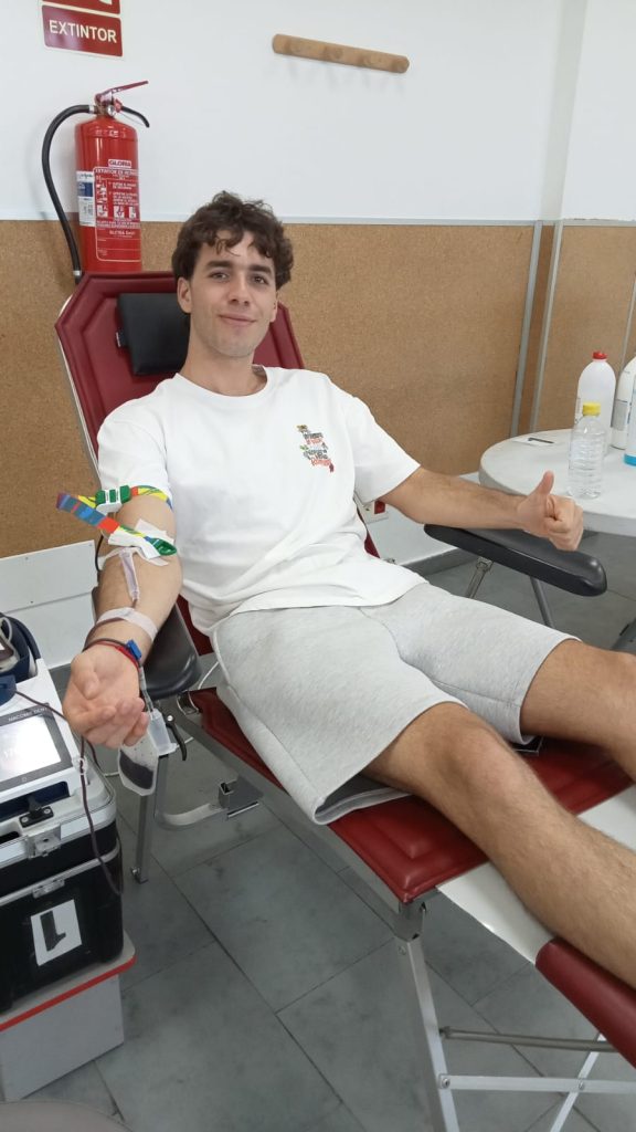Donante de sangre, imagen de archivo