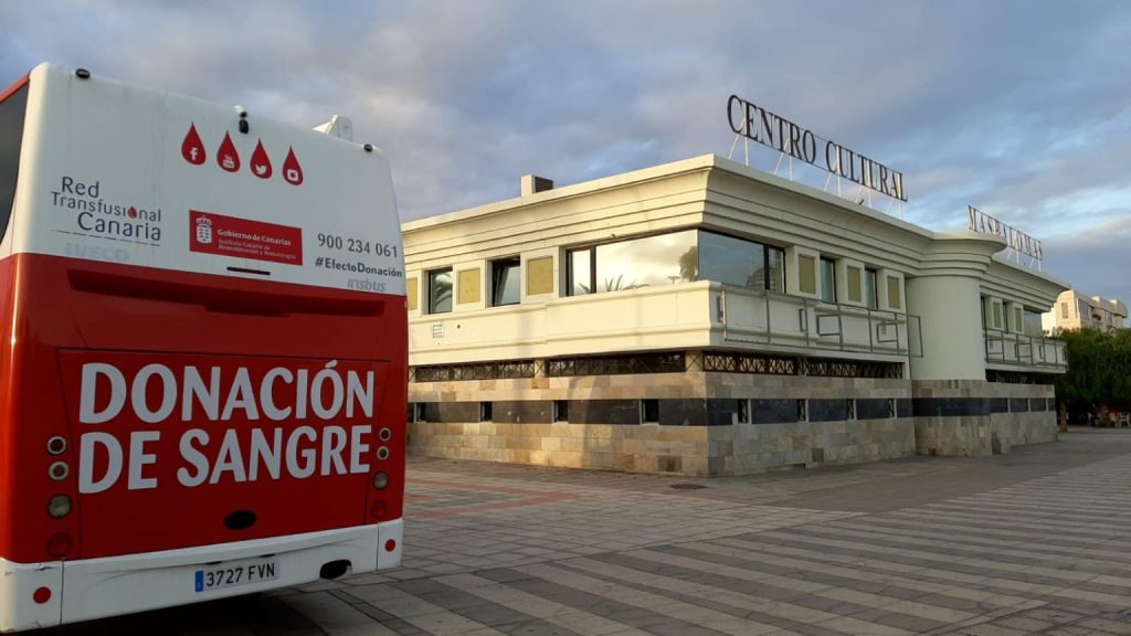 Unidad móvil de donación en Centro Cultural Maspalomas