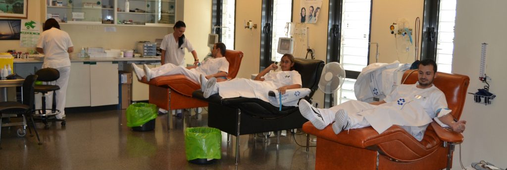 Personal sanitario - donantes de sangre