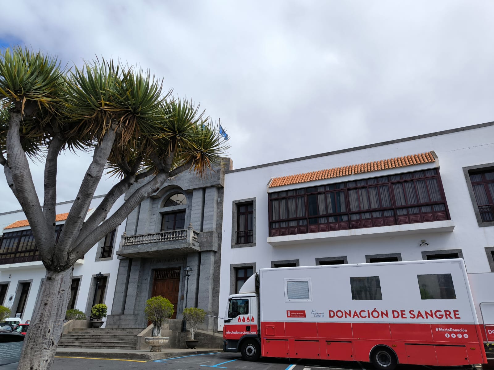 Unidad movil de donacion en Santa Ursula