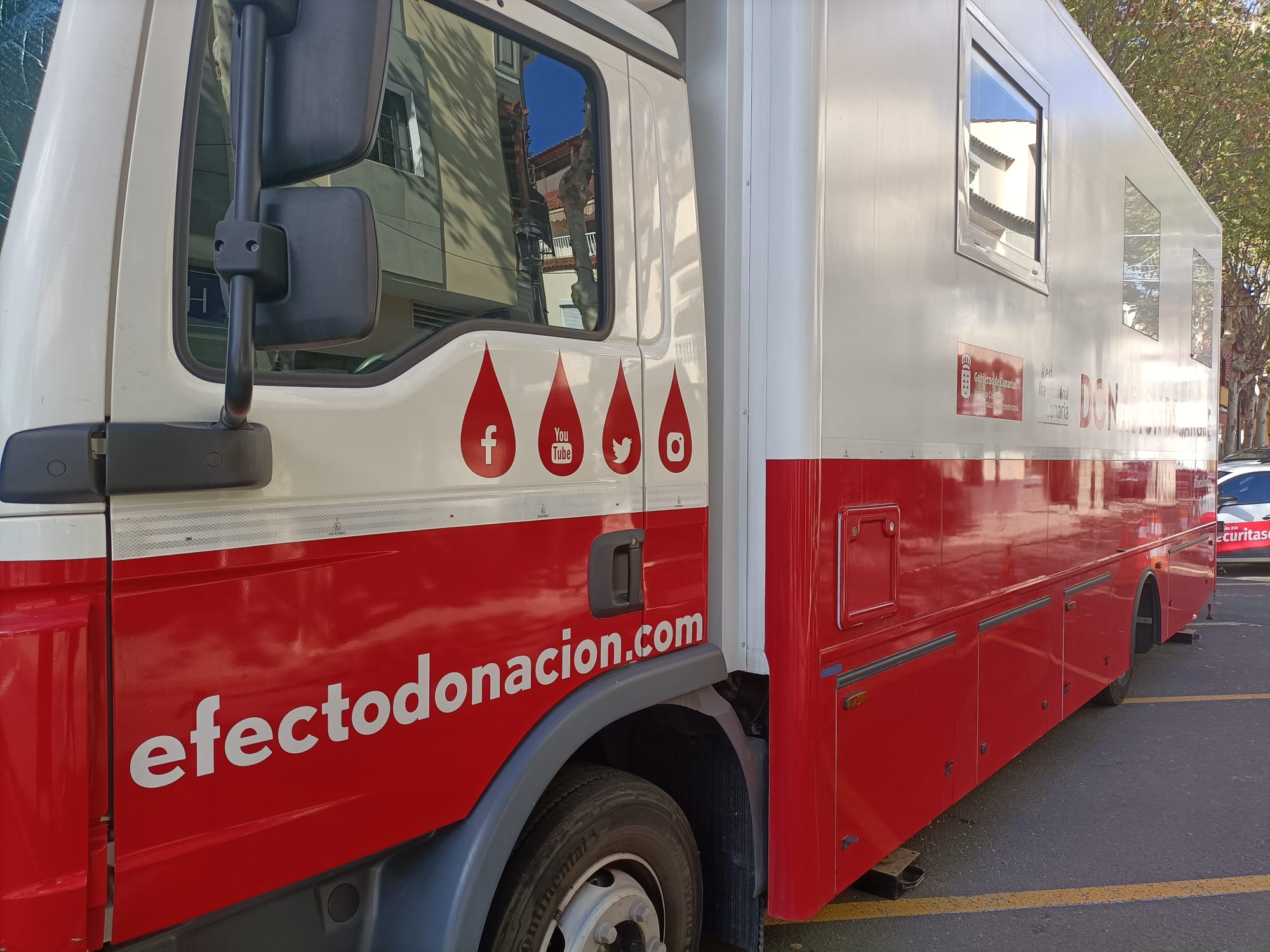 Unidad móvil en Santa Brígida